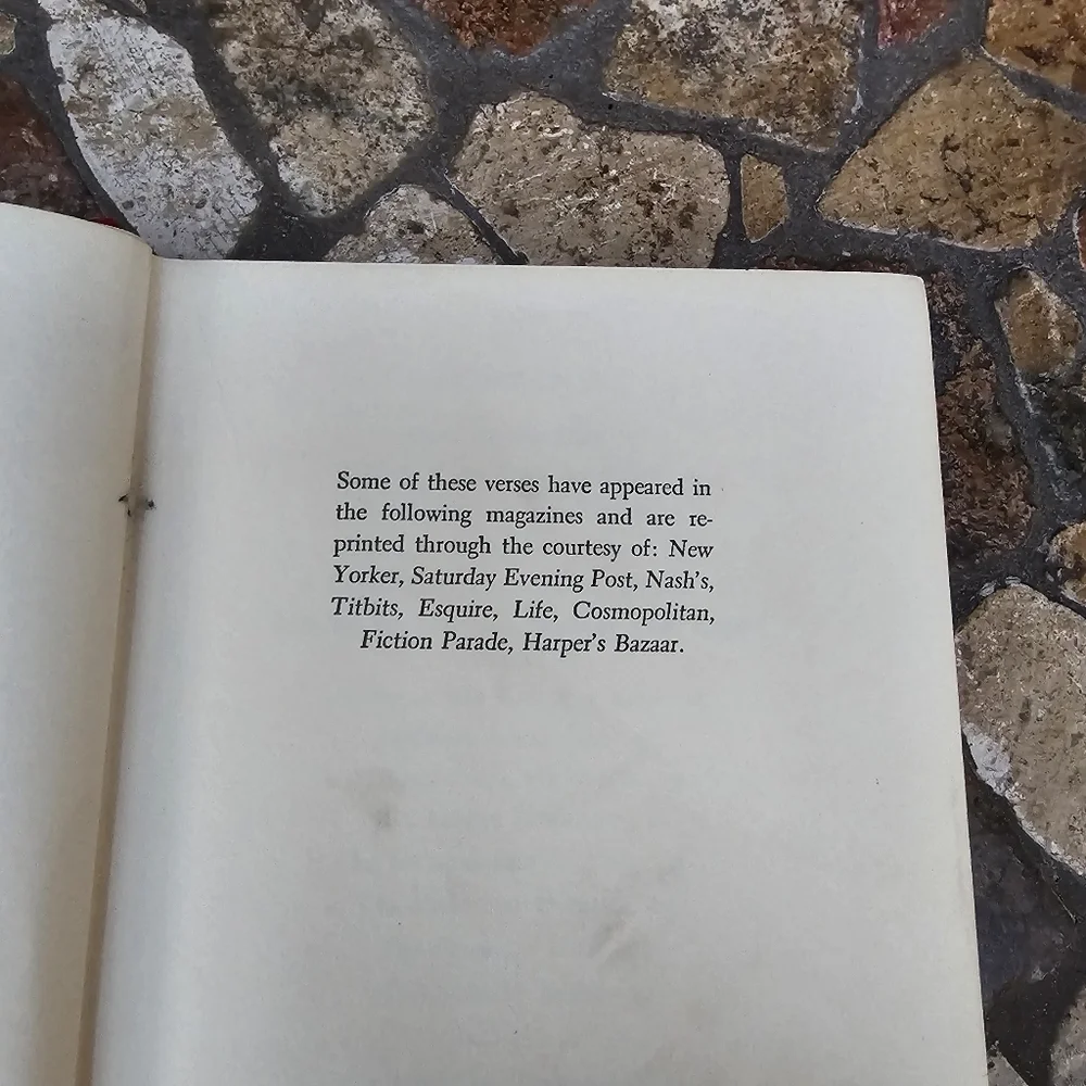 Rare Vintage 1938 Ogden Nash First Edition - 